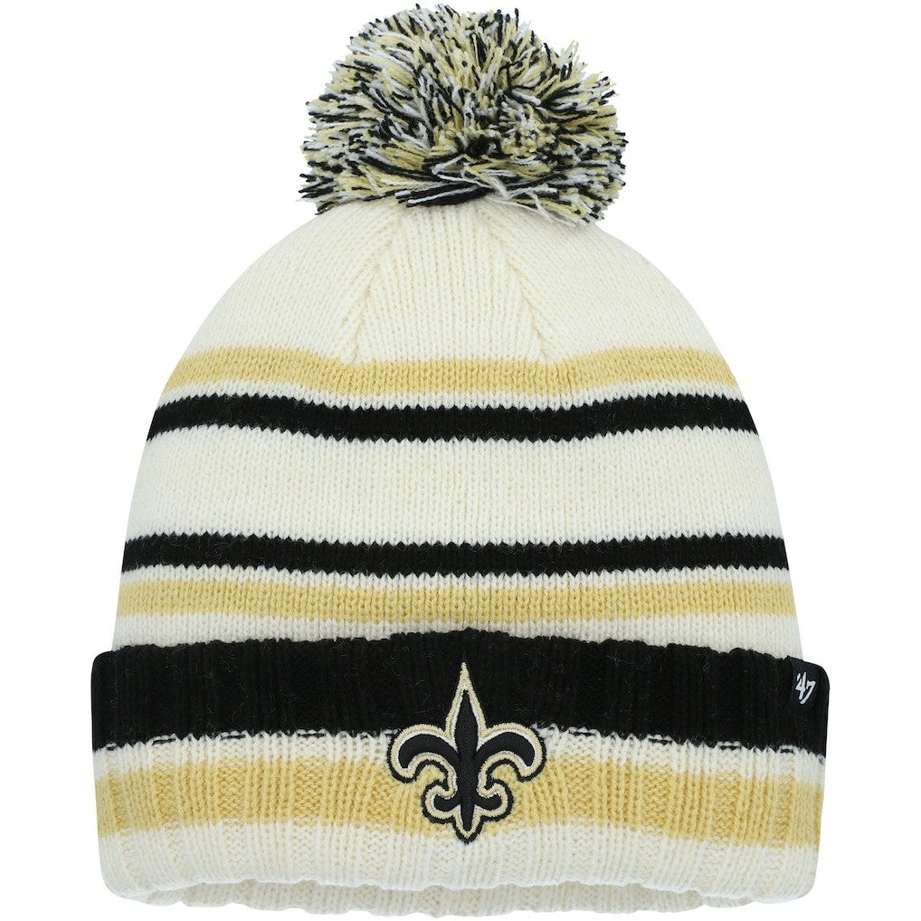 '47 Youth Driftway Cuffed Knit with Pom - New Orleans Saints