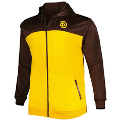 MLB San Diego Padres Big & Tall Yoke Full-Zip Hoodie