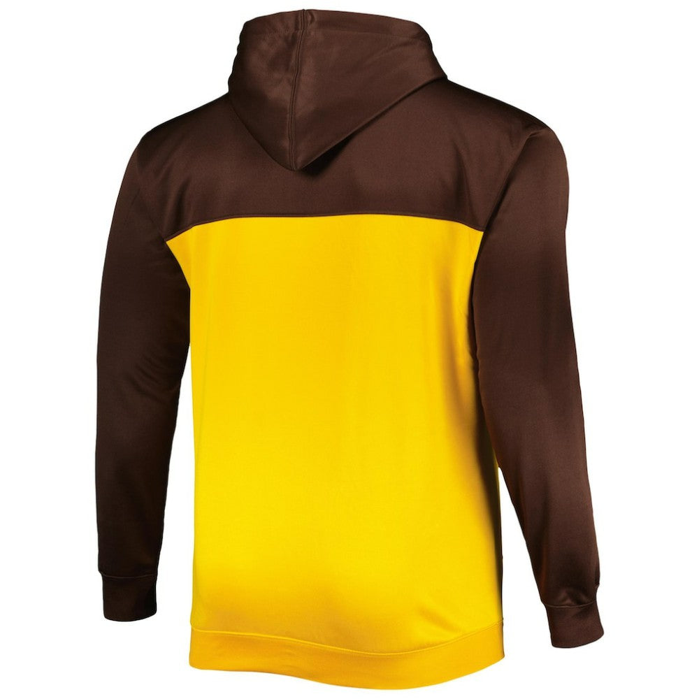 MLB San Diego Padres Big & Tall Yoke Full-Zip Hoodie