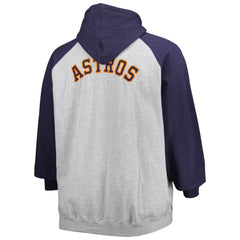 MLB Houston Astros Big & Tall Raglan Full-Zip Hoodie