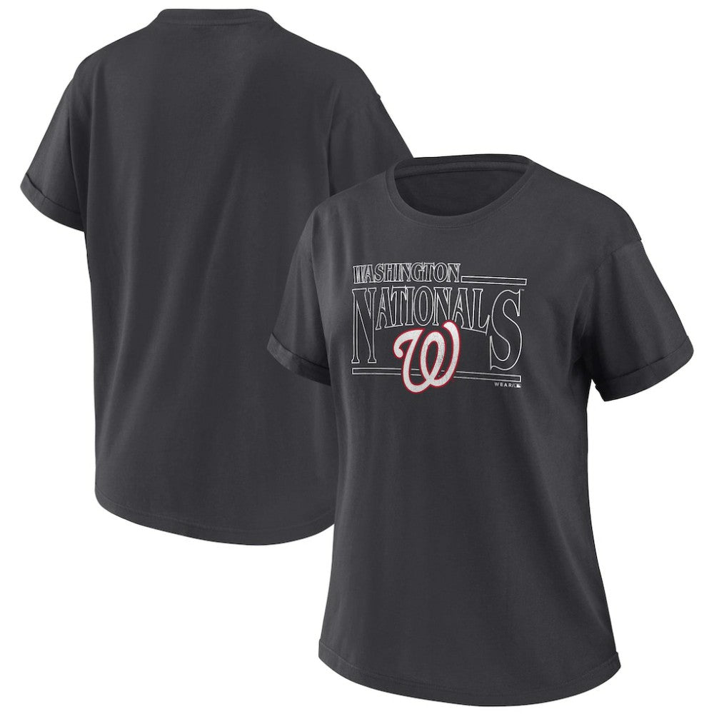 MLB Washington Nationals WEAR by Erin Andrews Women's Oversized Boyfriend T-Shirt