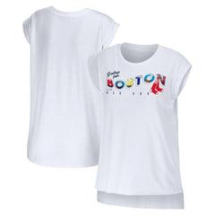 MLB Boston Red Sox WEAR by Erin Andrews Women's Greetings From T-Shirt