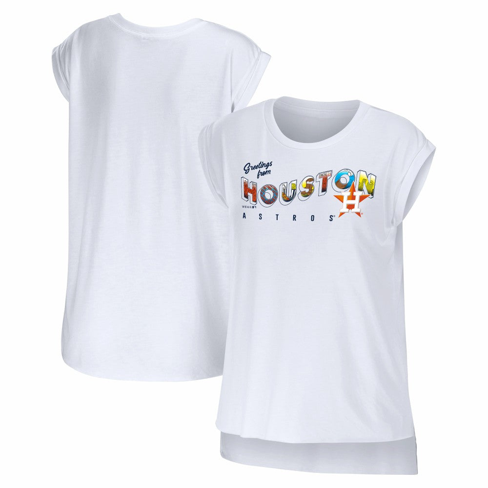 MLB Houston Astros WEAR by Erin Andrews Women's Greetings From T-Shirt
