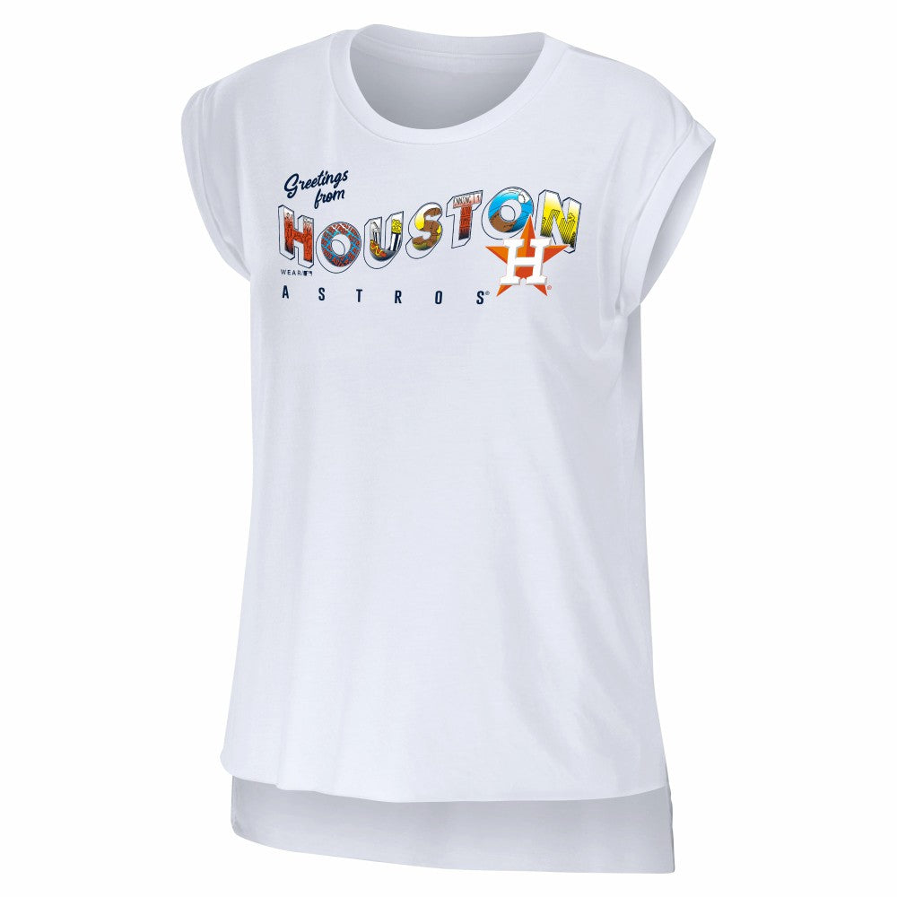 MLB Houston Astros WEAR by Erin Andrews Women's Greetings From T-Shirt