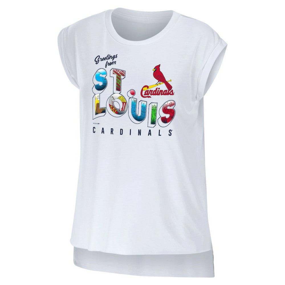 MLB St. Louis Cardinals WEAR by Erin Andrews Women's Greetings From T-Shirt
