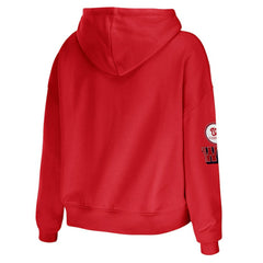 MLB Washington Nationals WEAR by Erin Andrews Women's Modest Patches Cropped Pullover Hoodie