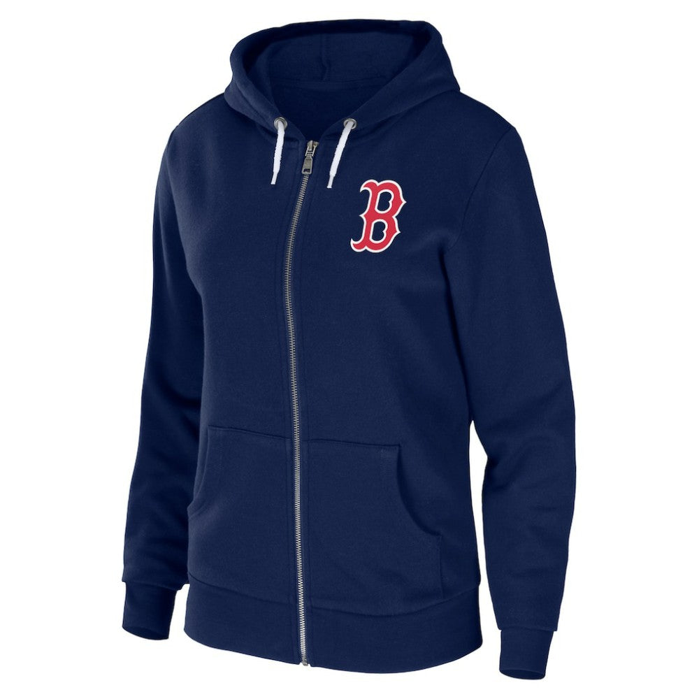 MLB Boston Red Sox WEAR by Erin Andrews Women's Sponge Fleece Full-Zip Hoodie