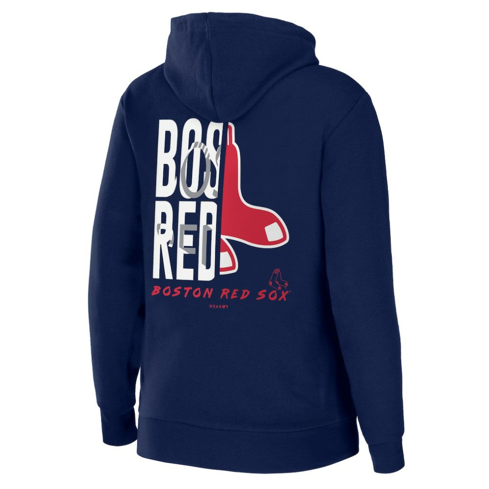 MLB Boston Red Sox WEAR by Erin Andrews Women's Sponge Fleece Full-Zip Hoodie