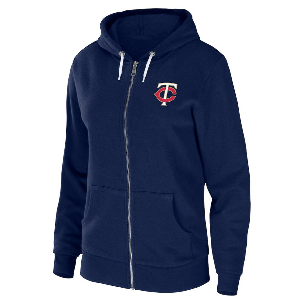 MLB Minnesota Twins WEAR by Erin Andrews Women's Sponge Fleece Full-Zip Hoodie
