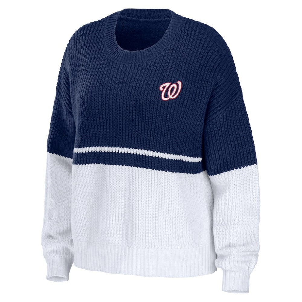 MLB Washington Nationals WEAR by Erin Andrews Women's Chunky Pullover Sweatshirt