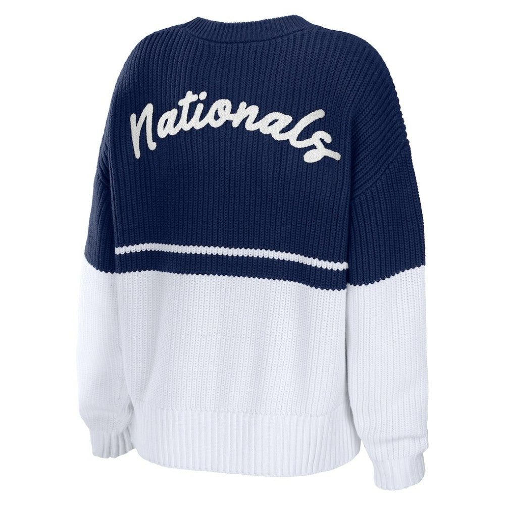 MLB Washington Nationals WEAR by Erin Andrews Women's Chunky Pullover Sweatshirt