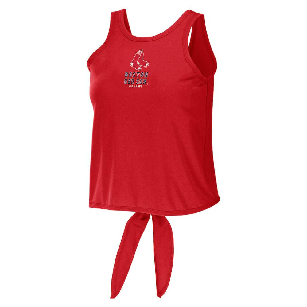 MLB Boston Red Sox WEAR by Erin Andrews Women's Open Back Twist Tie Tank Top