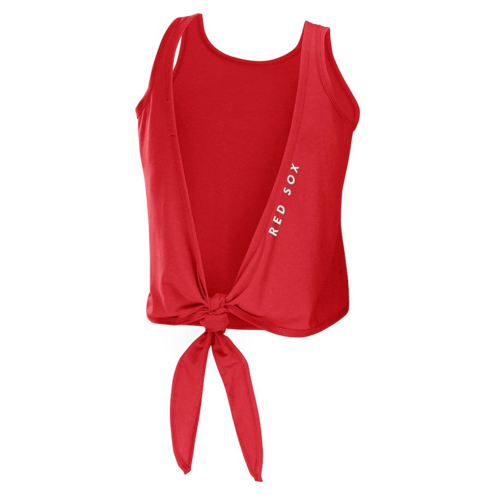 MLB Boston Red Sox WEAR by Erin Andrews Women's Open Back Twist Tie Tank Top