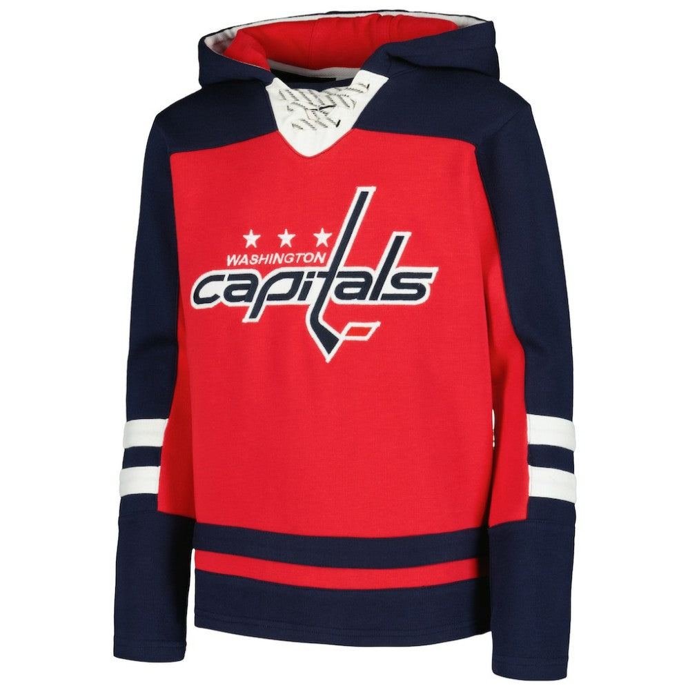 NHL Red TJ Oshie Washington Capitals Youth Ageless Must-Have V-Neck Name & Number Pullover Hoodie
