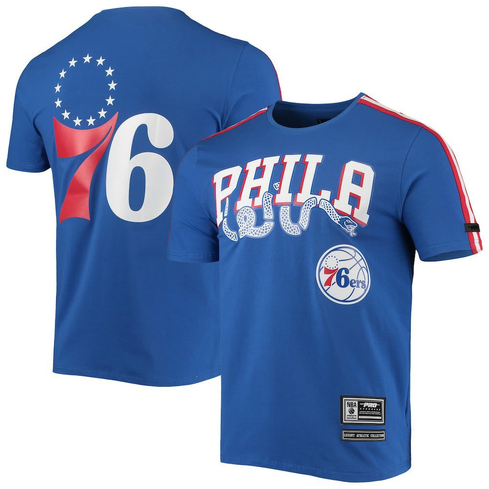 NBA Philadelphia 76ers Pro Standard Men's Mesh Capsule Taping T-Shirt