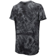 NHL Black Pittsburgh Penguins Majestic Threads Women's Boyfriend Tie-Dye Tri-Blend T-Shirt