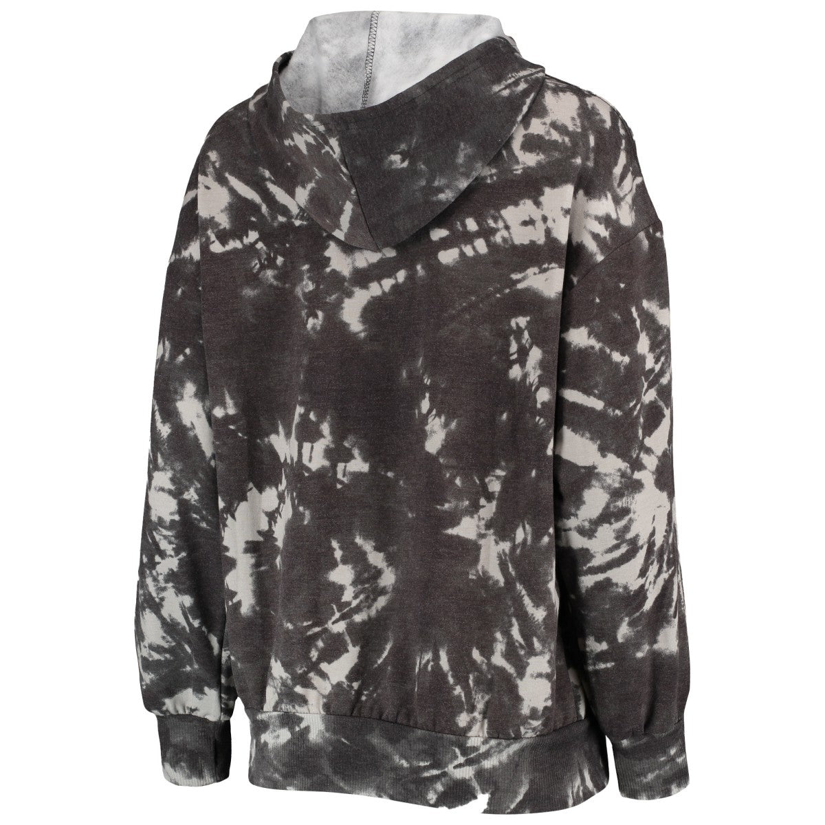 NBA Phoenix Suns Majestic Threads Women's Burble Tie-Dye Tri-Blend Pullover Hoodie