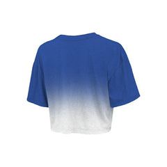 NBA Philadelphia 76ers Majestic Threads Women's Repeat Dip-Dye Cropped T-Shirt