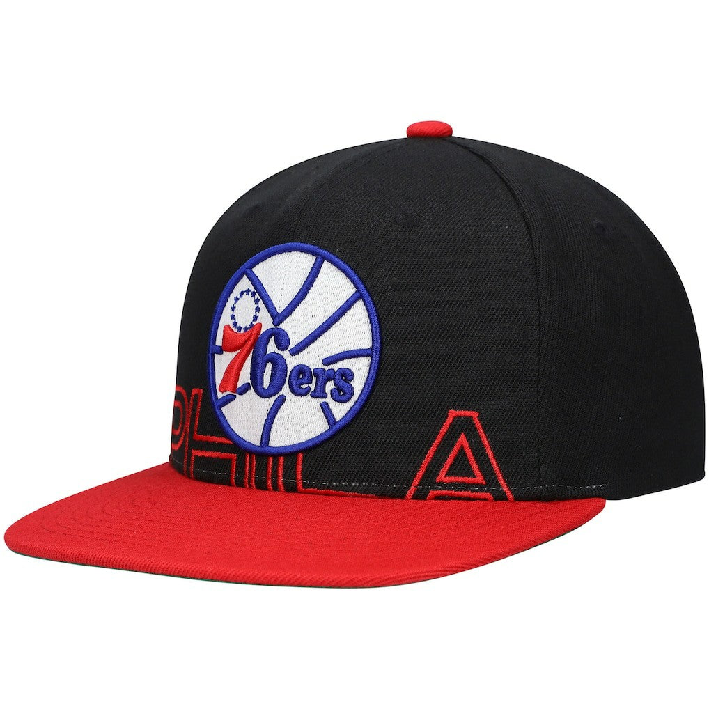 NBA Philadelphia 76ers Hardwood Classics Low Big Face Snapback Hat