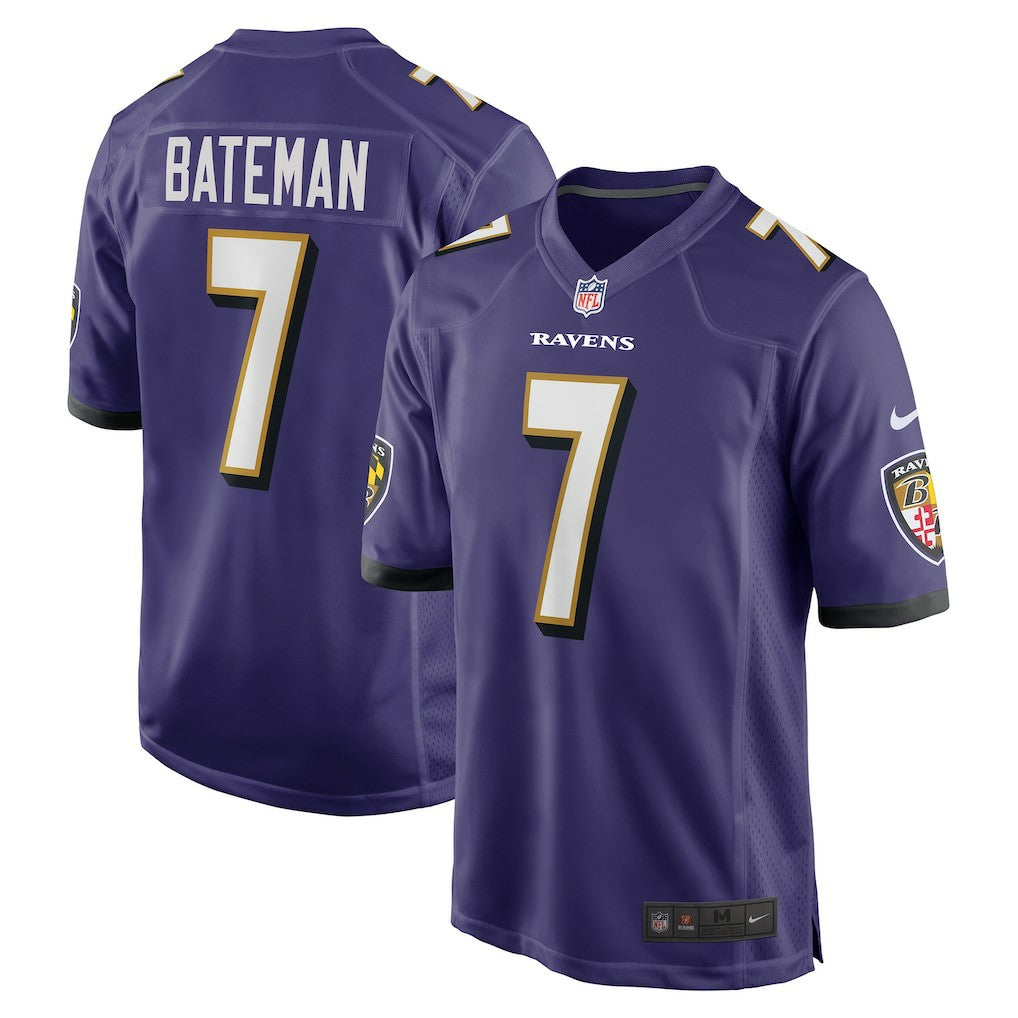 Rashod Bateman  Game Player Jersey - Baltimore Ravens