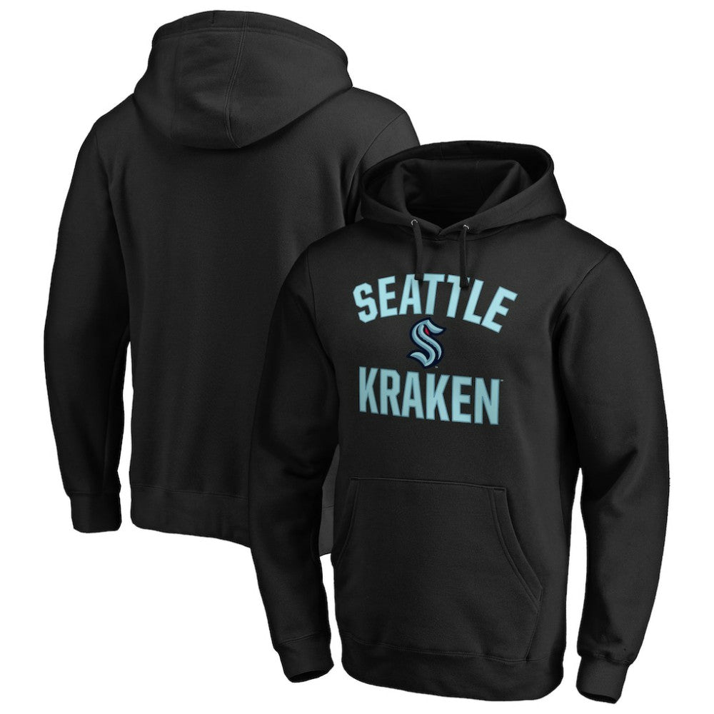 NHL Black Seattle Kraken Fanatics Big & Tall Victory Arch Pullover Hoodie