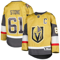 NHL Gold Mark Stone Vegas Golden Knights Youth Home Captain Patch Premier Player Jersey