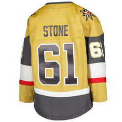 NHL Gold Mark Stone Vegas Golden Knights Youth Home Captain Patch Premier Player Jersey