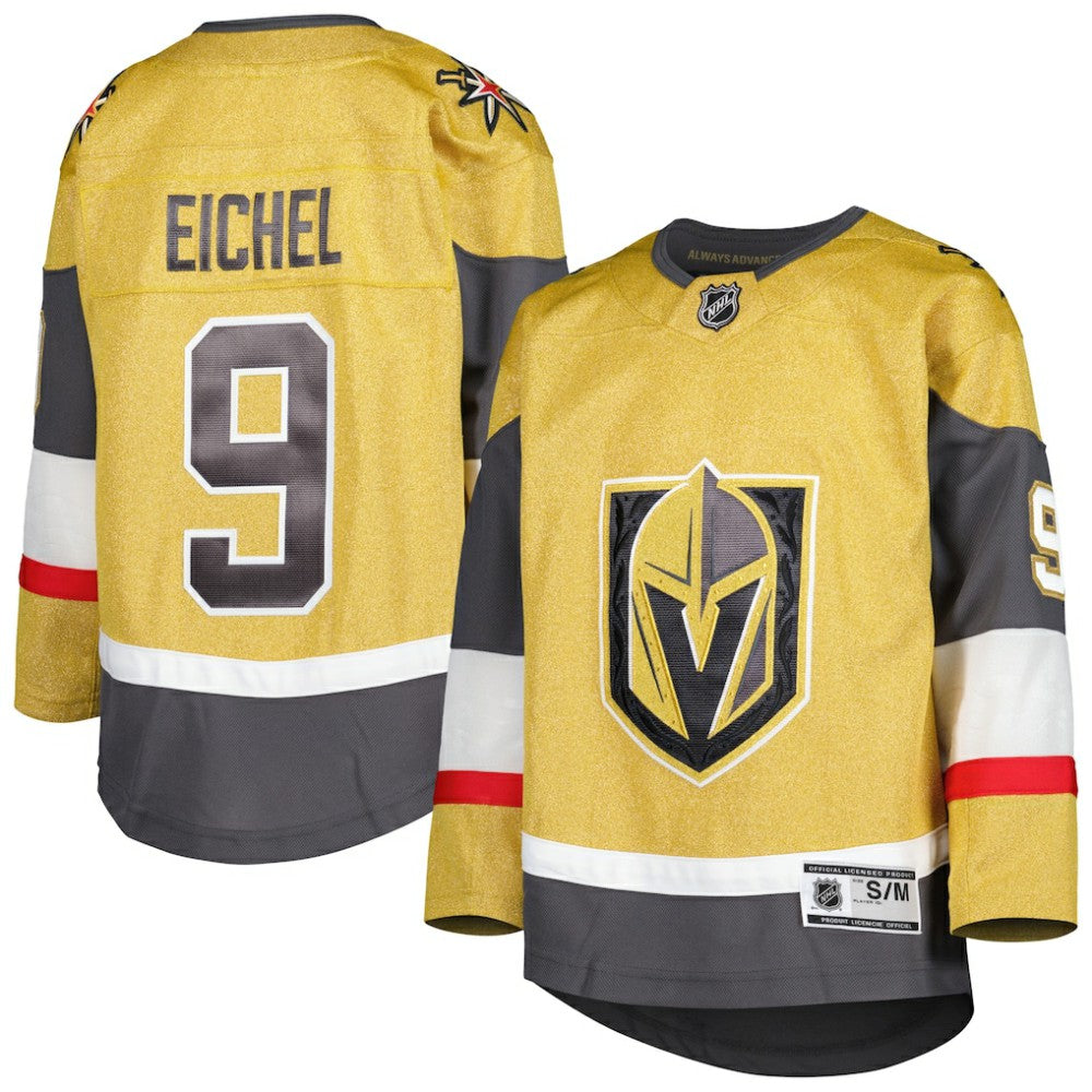 NHL Gold Jack Eichel Vegas Golden Knights Youth Home Premier Player Jersey