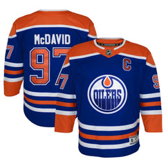 NHL Royal Connor McDavid Edmonton Oilers Youth Home Premier Player Jersey