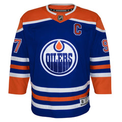 NHL Royal Connor McDavid Edmonton Oilers Youth Home Premier Player Jersey