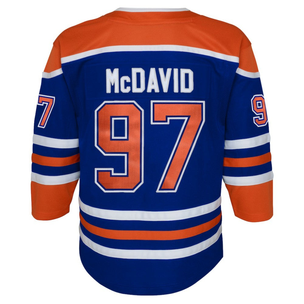 NHL Royal Connor McDavid Edmonton Oilers Youth Home Premier Player Jersey