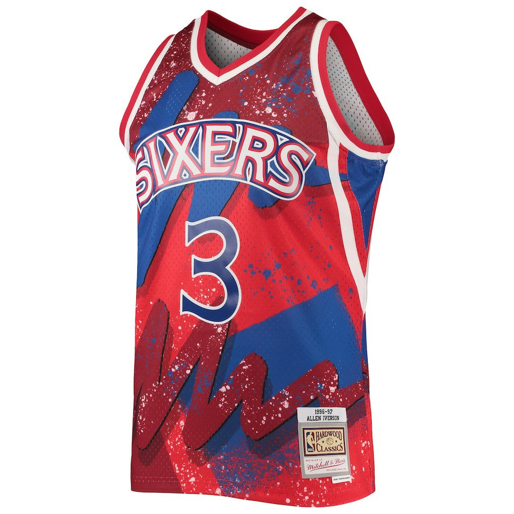 NBA Allen Iverson Philadelphia 76ers Hardwood Classics 1996/97 Hyper Hoops Swingman Jersey