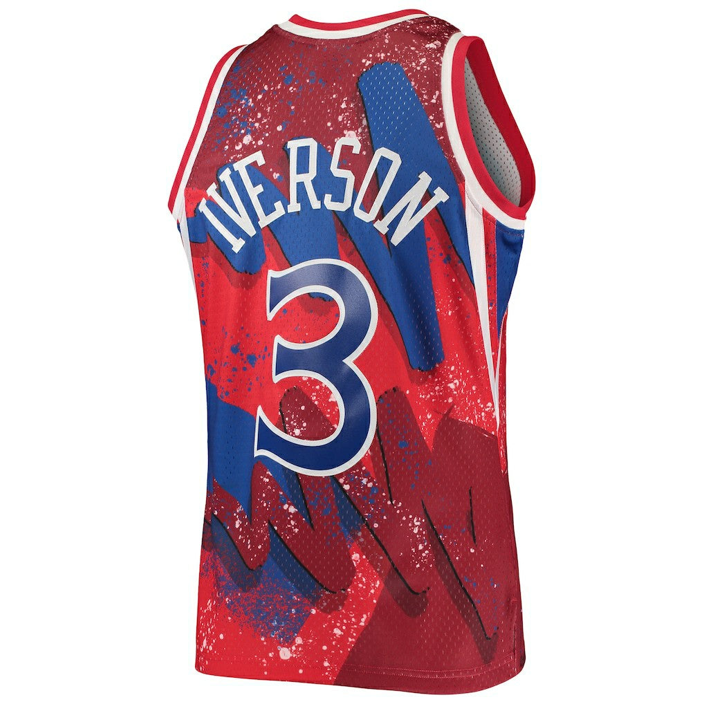 NBA Allen Iverson Philadelphia 76ers Hardwood Classics 1996/97 Hyper Hoops Swingman Jersey