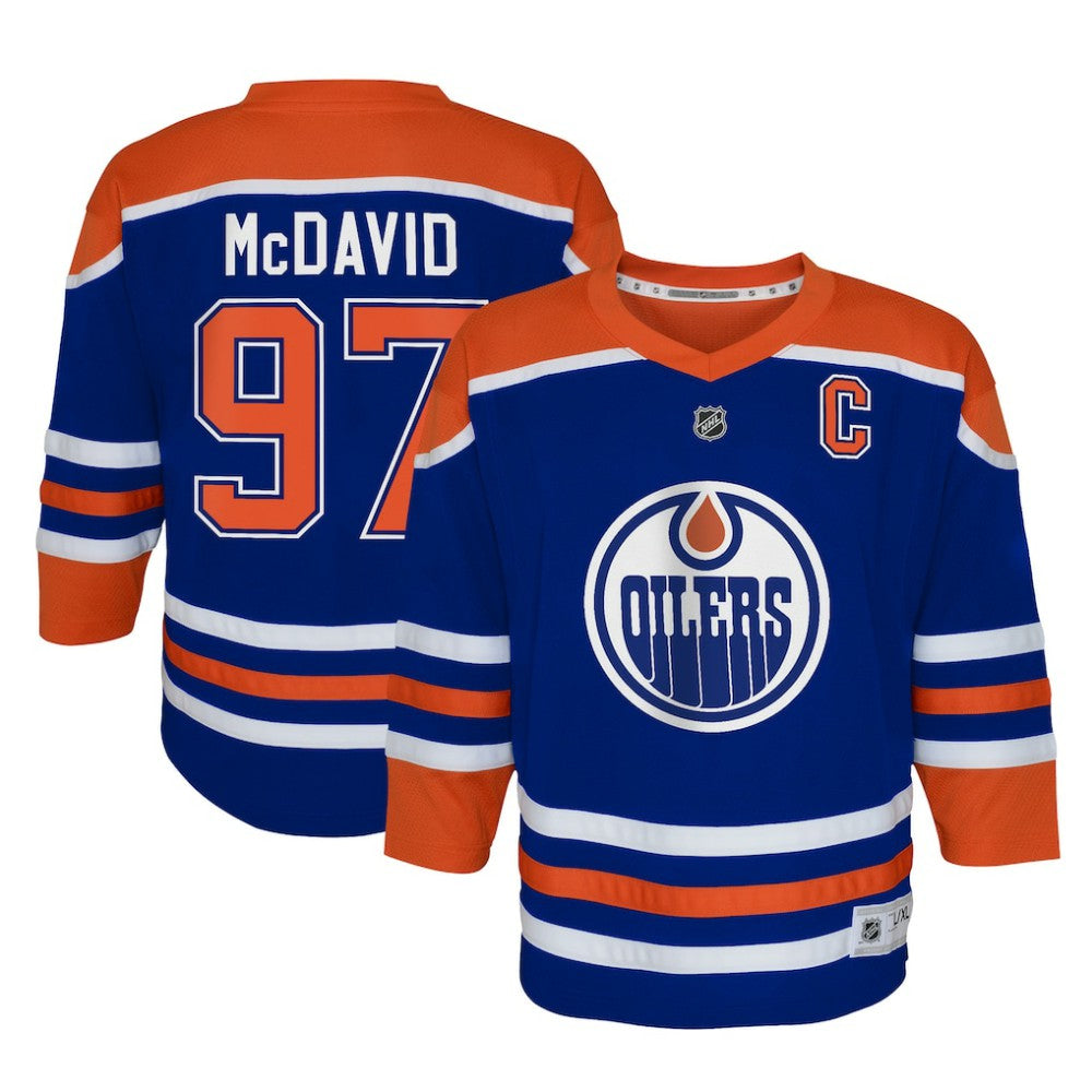 NHL Royal Connor McDavid Edmonton Oilers Youth Home Replica Player Jersey