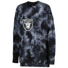MSX by Michael Strahan Women's Bailey Tie-Dye Pullover Sweatshirt - Las Vegas Raiders