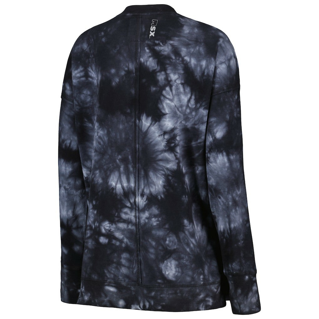 MSX by Michael Strahan Women's Bailey Tie-Dye Pullover Sweatshirt - Las Vegas Raiders