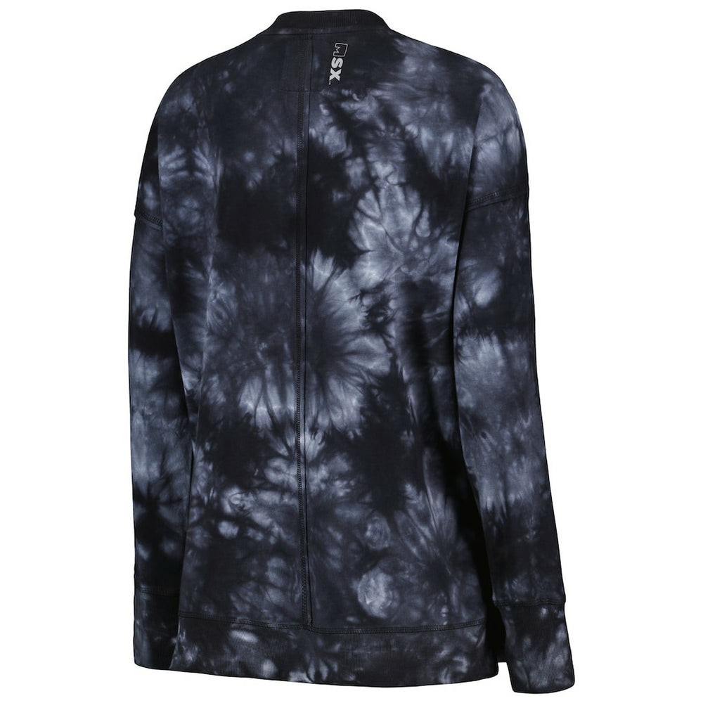 MSX by Michael Strahan Women's Bailey Tie-Dye Pullover Sweatshirt - Las Vegas Raiders