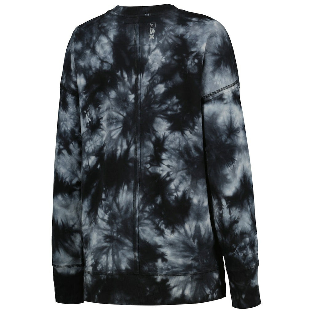 MSX by Michael Strahan Women's Bailey Tie-Dye Tri-Blend Pullover Sweatshirt - Cleveland Browns