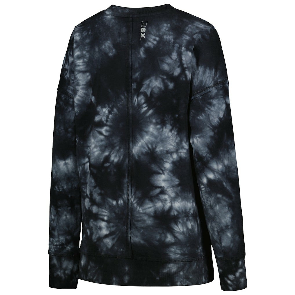 MSX by Michael Strahan Women's Bailey Tie-Dye Tri-Blend Pullover Sweatshirt - Green Bay Packers