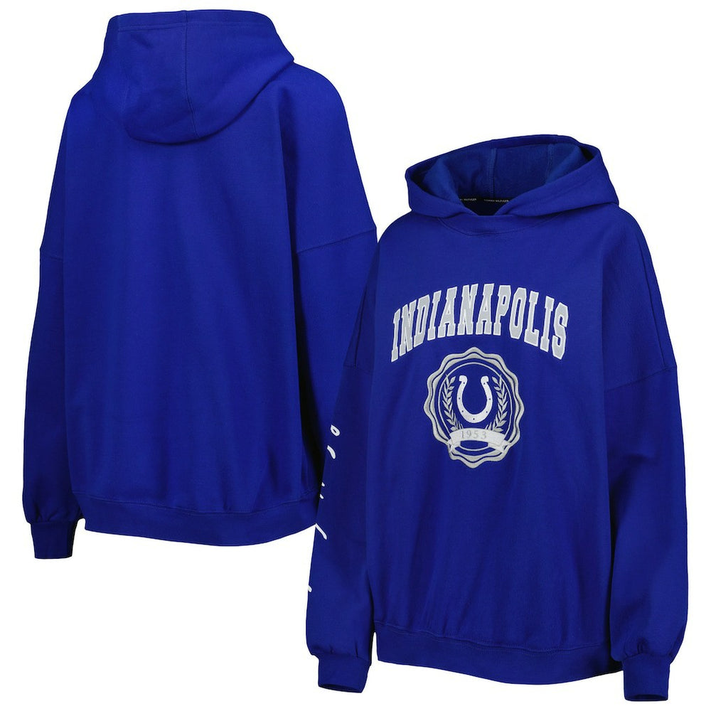 Tommy Hilfiger Women's Becca Drop Shoulder Pullover Hoodie - Indianapolis Colts