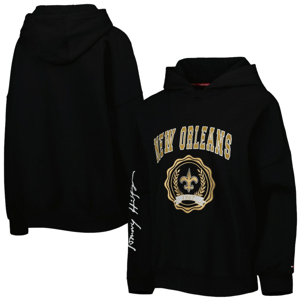 Tommy Hilfiger Women's Becca Drop Shoulder Pullover Hoodie - New Orleans Saints
