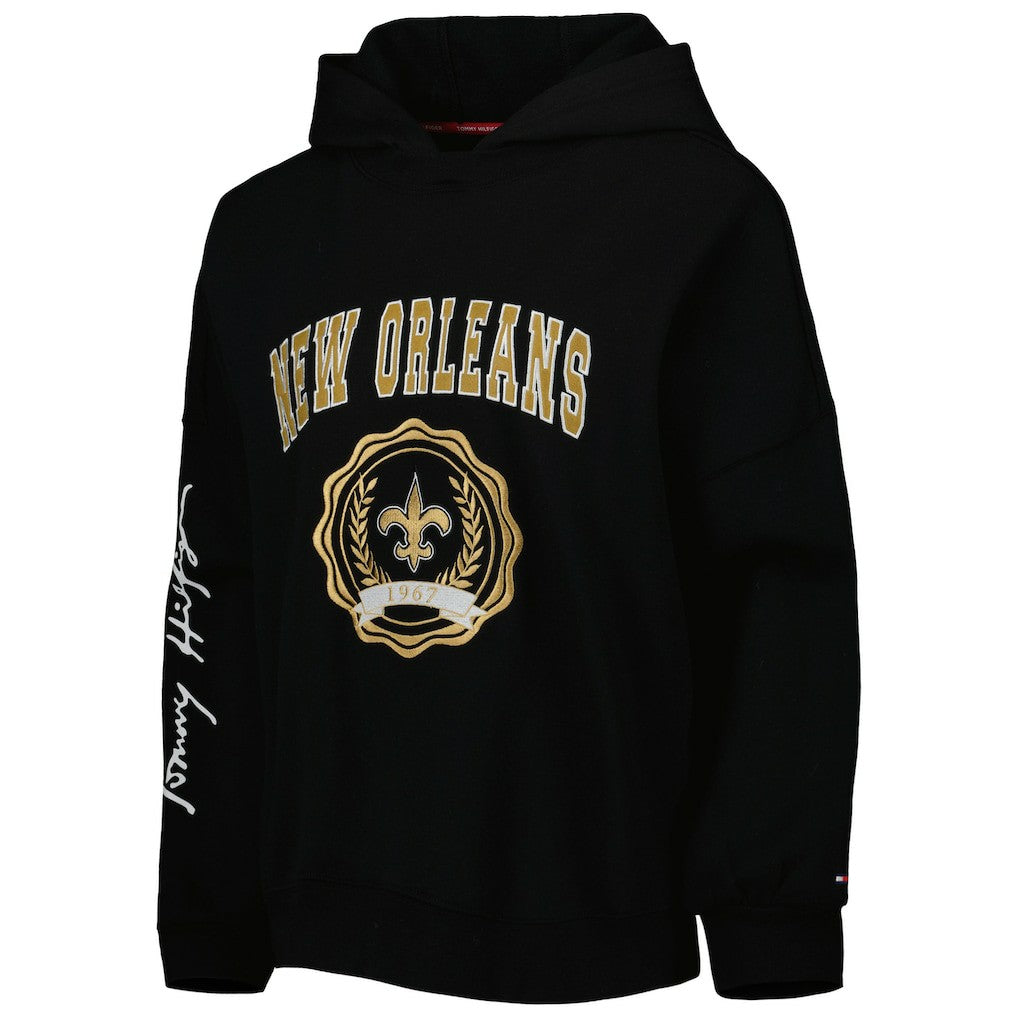 Tommy Hilfiger Women's Becca Drop Shoulder Pullover Hoodie - New Orleans Saints