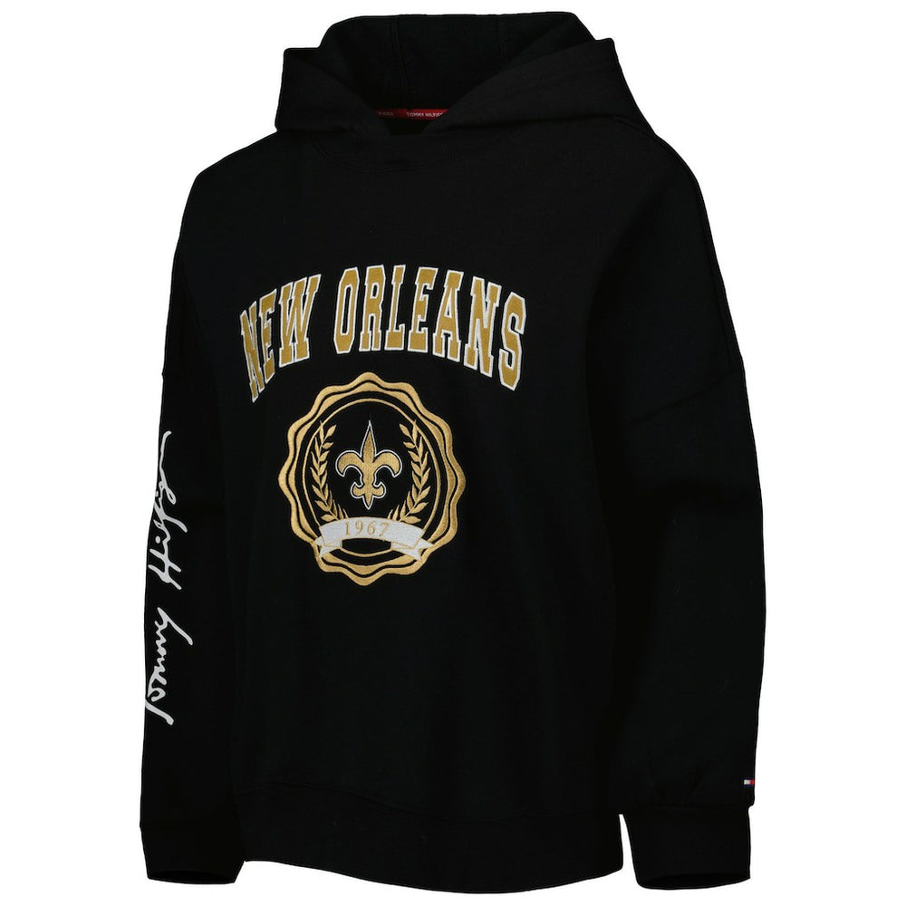 Tommy Hilfiger Women's Becca Drop Shoulder Pullover Hoodie - New Orleans Saints