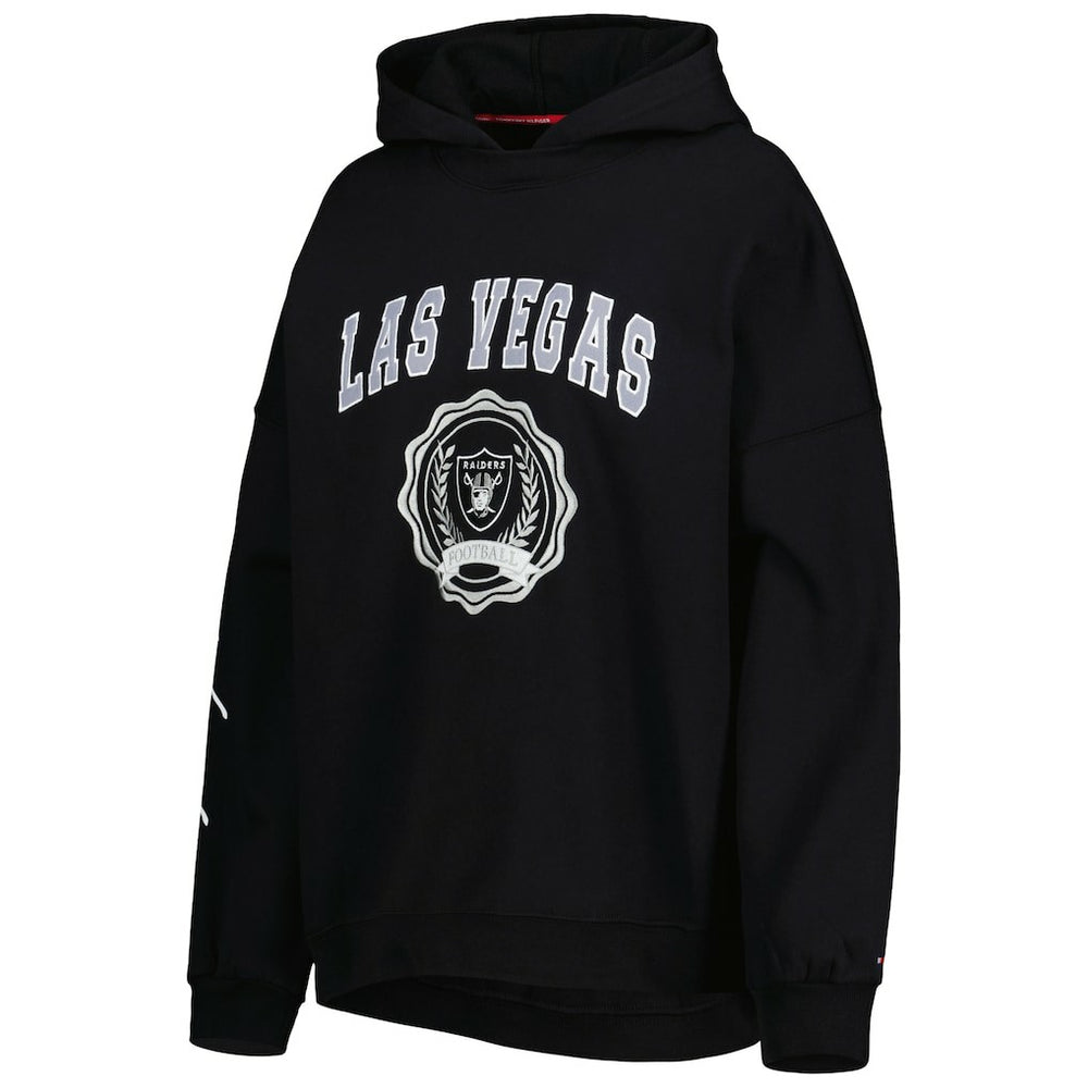 Tommy Hilfiger Women's Becca Drop Shoulder Pullover Hoodie - Las Vegas Raiders