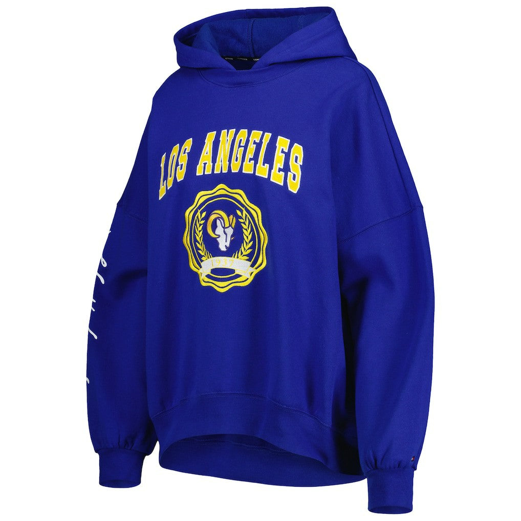 Tommy Hilfiger Women's Becca Drop Shoulder Pullover Hoodie - Los Angeles Rams