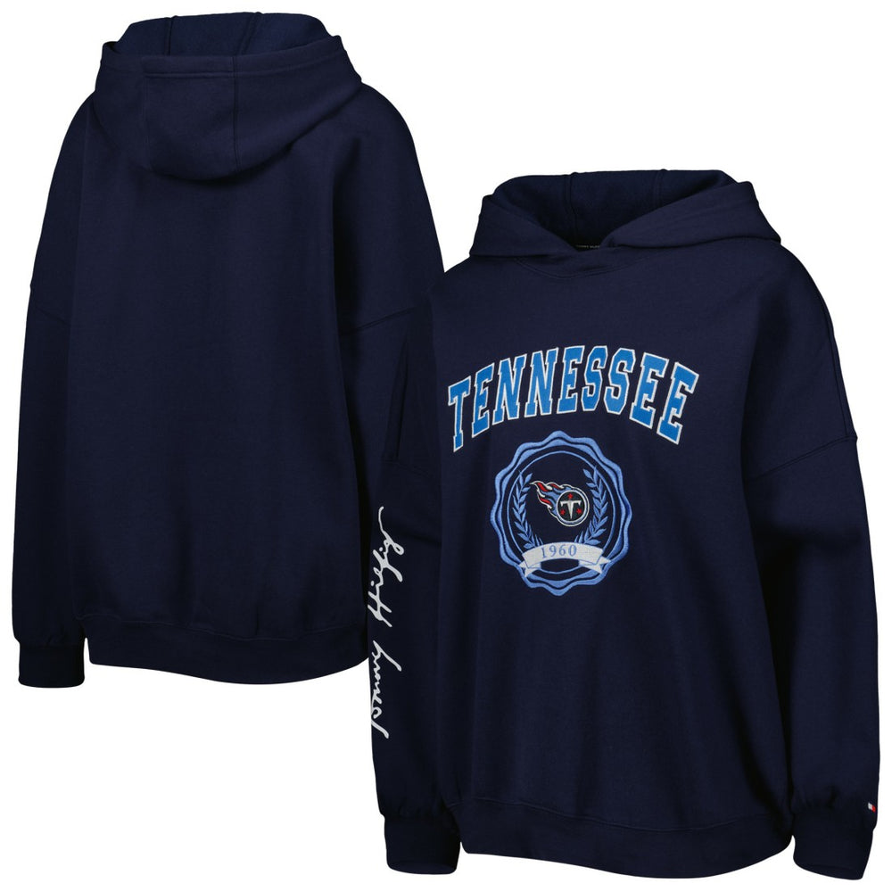 Tommy Hilfiger Women's Becca Drop Shoulder Pullover Hoodie - Tennessee Titans
