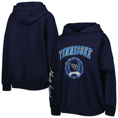 Tommy Hilfiger Women's Becca Drop Shoulder Pullover Hoodie - Tennessee Titans