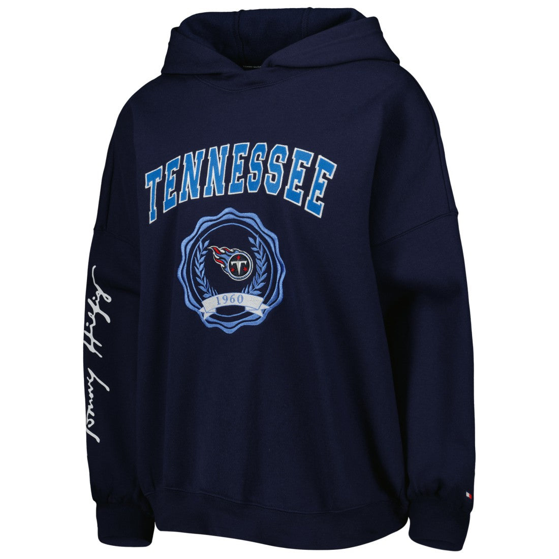 Tommy Hilfiger Women's Becca Drop Shoulder Pullover Hoodie - Tennessee Titans