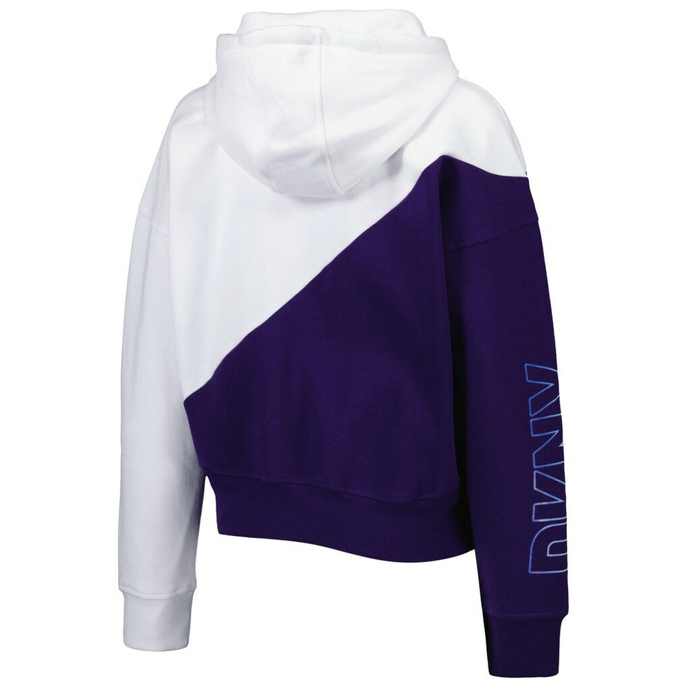 DKNY Sport Women's Bobbi Color Blocked Pullover Hoodie - Baltimore Ravens