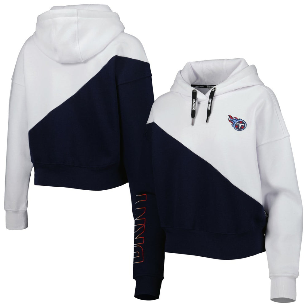 DKNY Sport Women's Bobbi Color Blocked Pullover Hoodie - Tennessee Titans